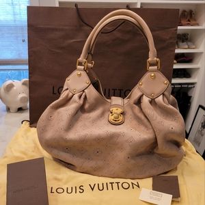 Authentic Louis Vuitton Large Mahina in Sable